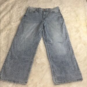 SO Wide Leg Blue Denim Jeans